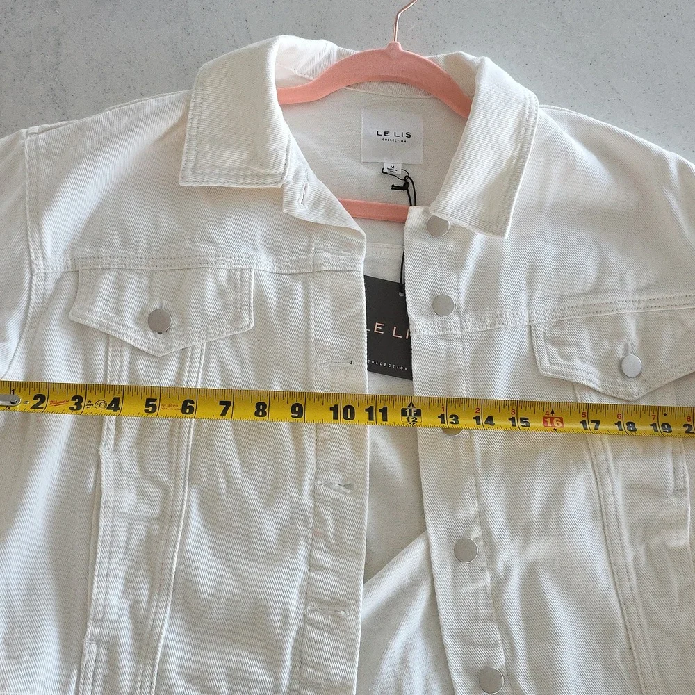 Le Lis Cream Jean Jacket - Picture 4 of 5